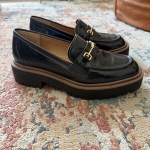 Sam Edelman lug loafers black womens size 7.5